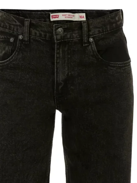 Jeansy straight leg dziecięce Levi's czarne