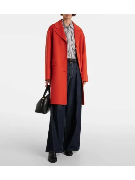 Pantaloni 's Max Mara cu talie înaltă albastru