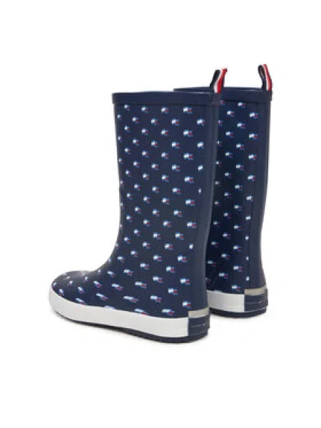 Tommy Hilfiger Otroški gumijasti škornji Tommy Hilfiger modra