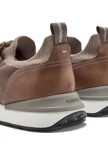 Sneakerși Magnanni din piele maro