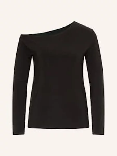 Norma Kamali Tričko S Odhaleným Ramenem černá