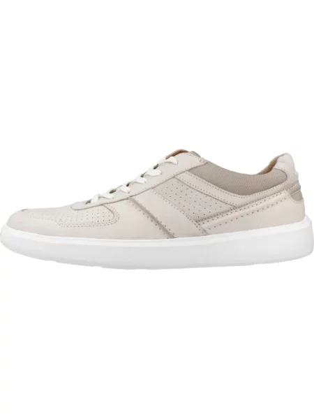Sneakersy Clarks skórzane beżowe