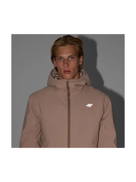 Pánska lyžiarska bunda 4F beige béžová