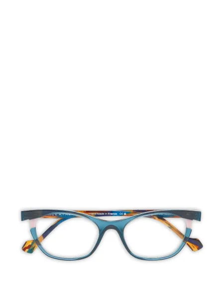Ochelari de soare Face à Face cu imprimeu geometric albastru