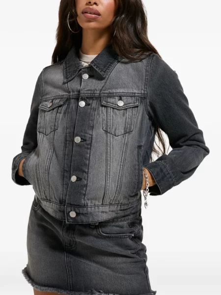 Stras geacă de blugi Juicy Couture gri