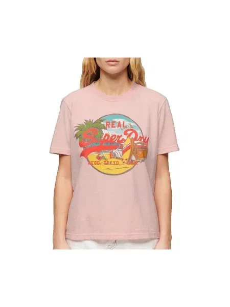 Tricou Superdry roz
