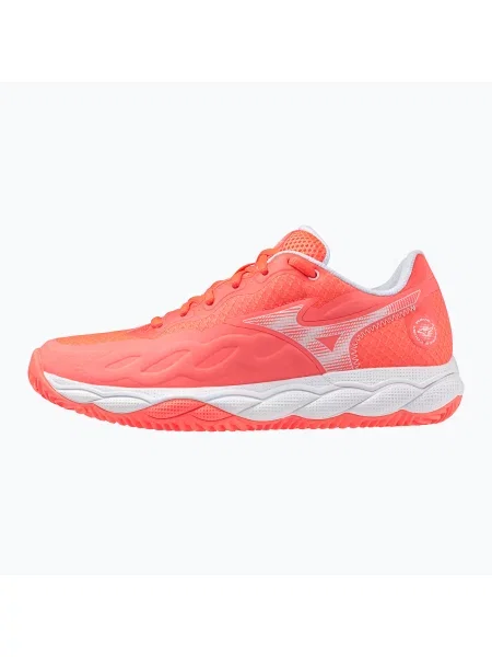 Кросівки тенісні Mizuno Wave Enforce Court CC W calypso coral/white/barely pink білі