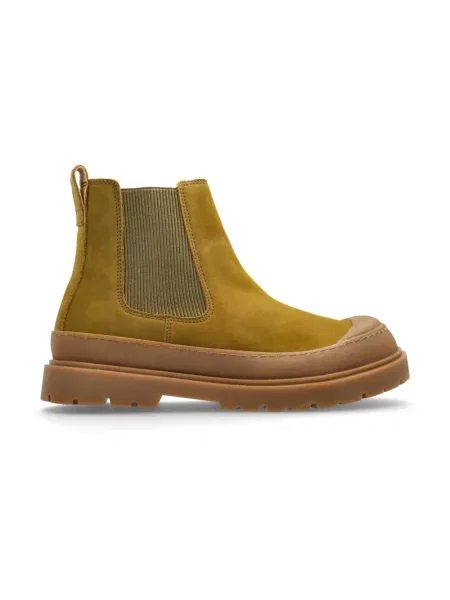Botki Birkenstock skórzane wsuwane zielone