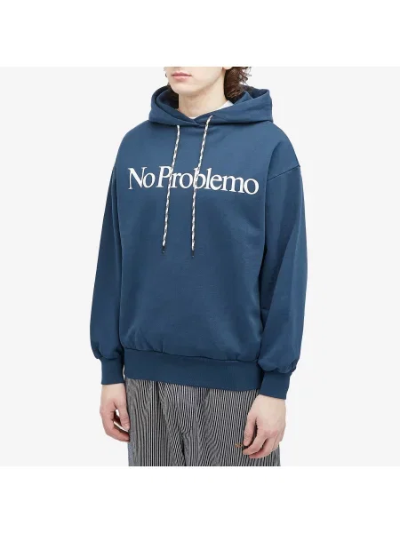 No Problemo bluza No Problemo Hoodie granatowy z kapturem z nadrukiem