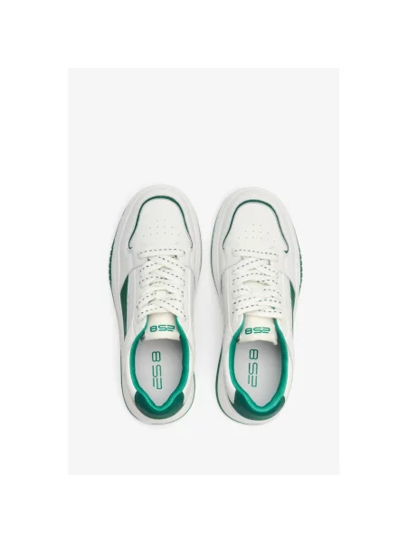 Кожаные кеды Es8 зеленые