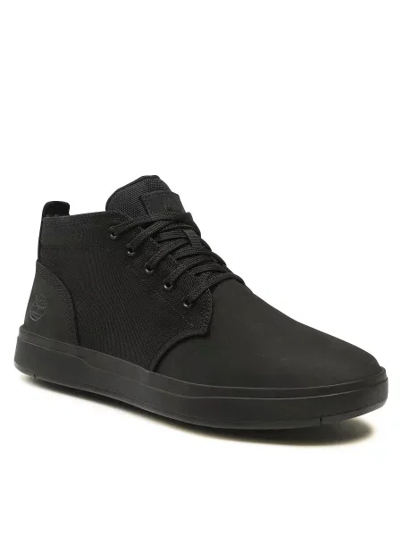 Gležnjarji Timberland Davis Square F/L Chukka Blackout Nubuck črna