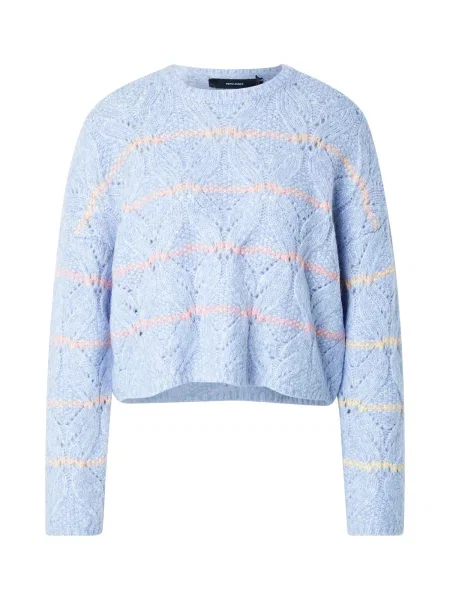 VERO MODA Pulover VMNew Hatty deschis / galben / verde deschis / portocaliu pastel albastru