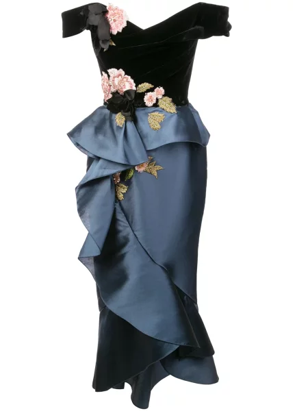 Sukienka koktajlowa Marchesa czarna