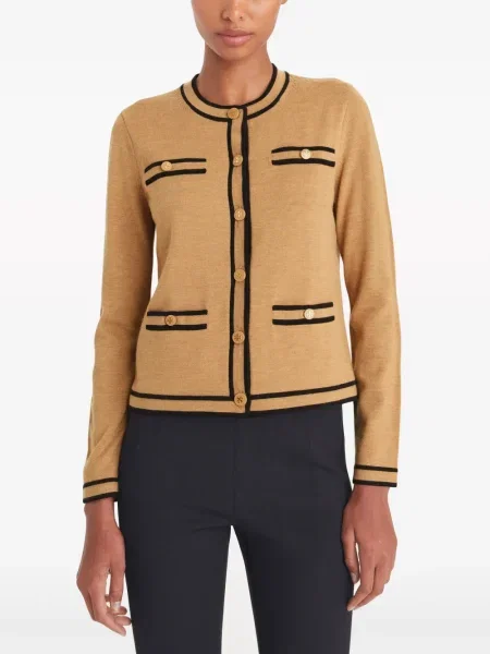 Жилетка Tory Burch кафяво