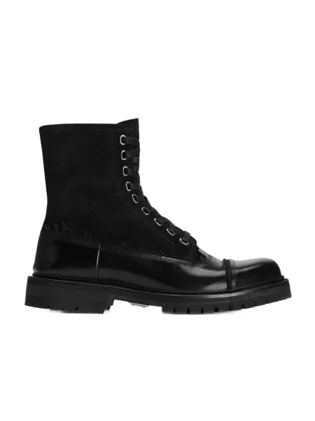 Botki Dolce And Gabbana skórzane czarne