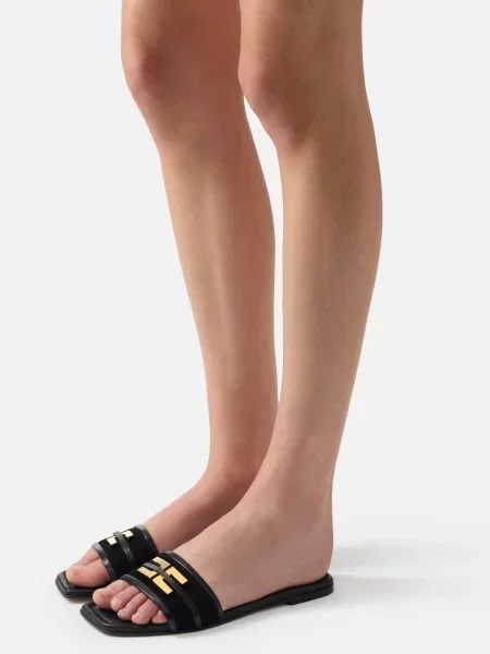 Шлепанцы Elisabetta Franchi черные