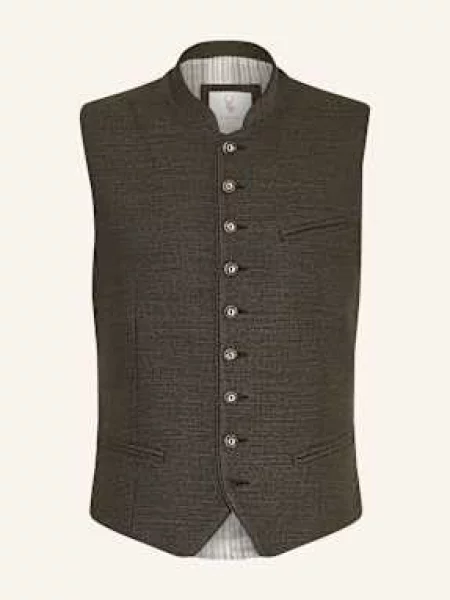 Johann & Johanna Krojová Vesta Benno khaki/ černošedá khaki