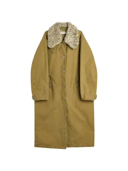 Palton Our Legacy din țesătură twill verde