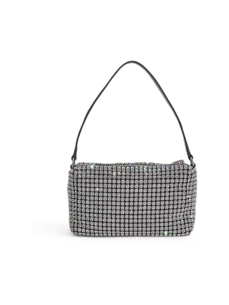 Torebka Alexander Wang skórzana z siateczki szara