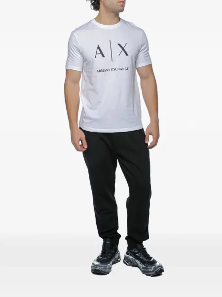 Póló Armani Exchange nyomtatás fehér