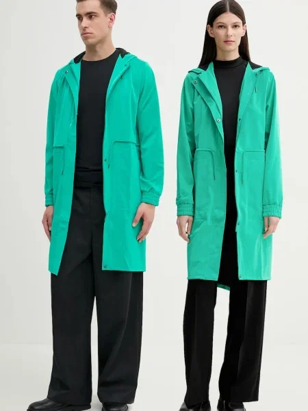 Яке Rains String W Parka W3 преходен модел зелено