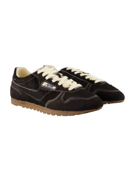 Sneakersy Autry skórzane brązowe