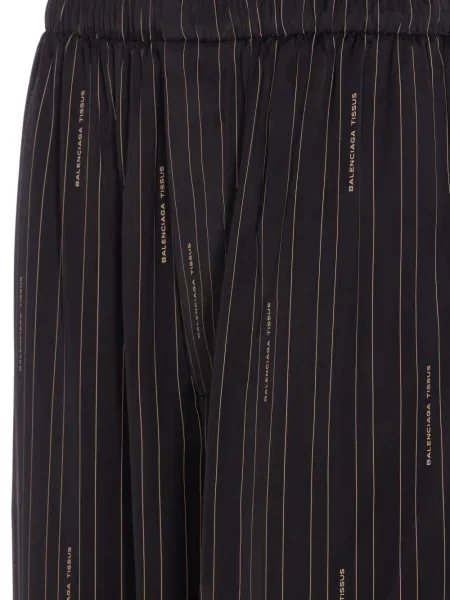 Pantaloni Balenciaga cu dungi negru