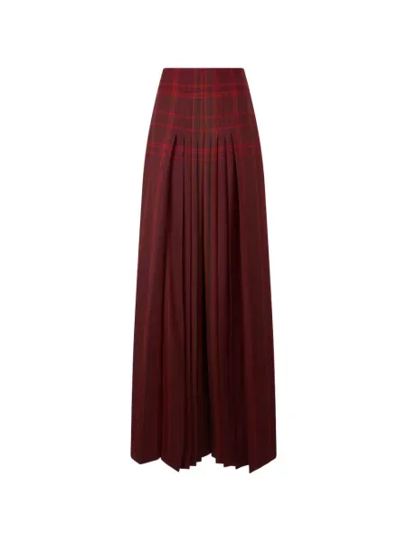 Maxi sukňa Alberta Ferretti červená