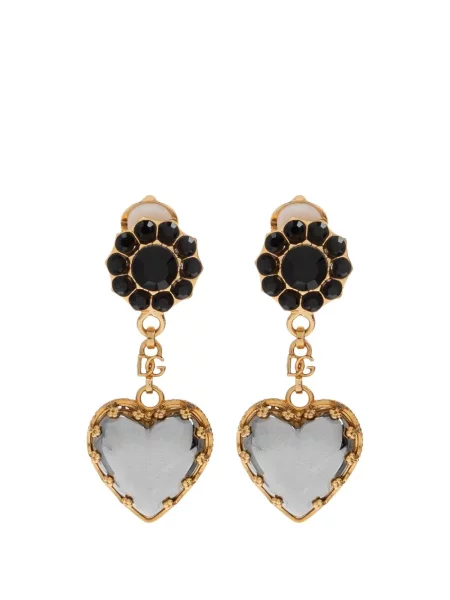 Cercei Dolce & Gabbana cu motiv cu inimi