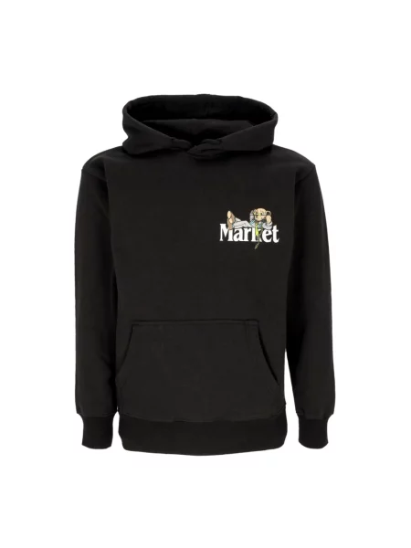Bluza z kapturem Market z kapturem czarna