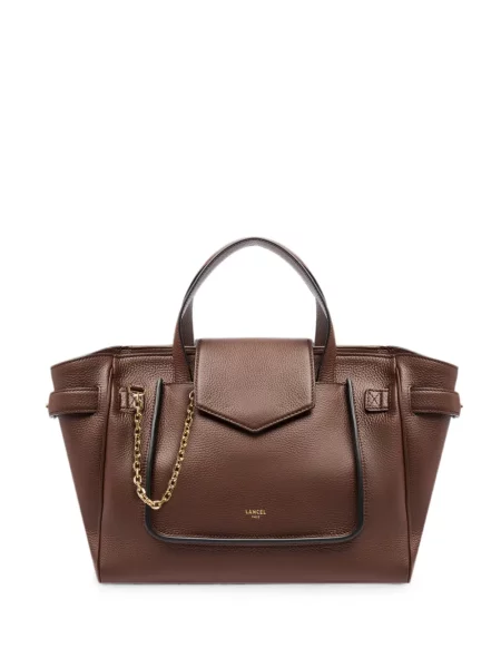Geantă shopper Lancel din piele maro