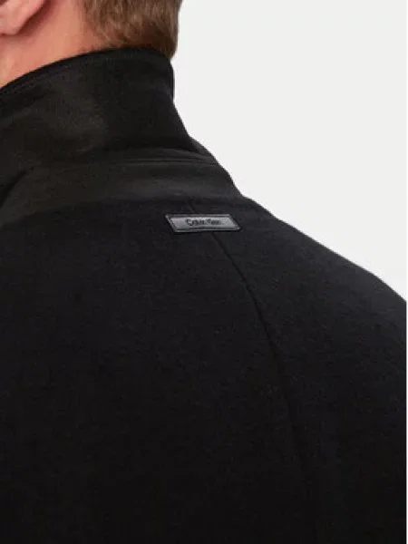Calvin Klein Gyapjú kabát fekete