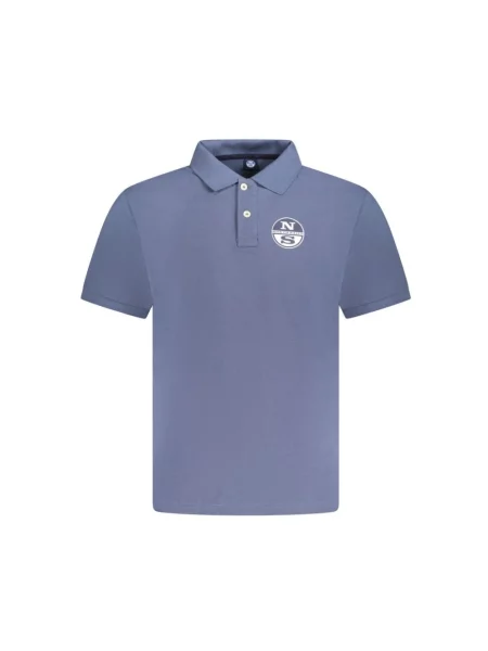 Krótka koszulka polo North Sails z krótkim rękawem niebieska