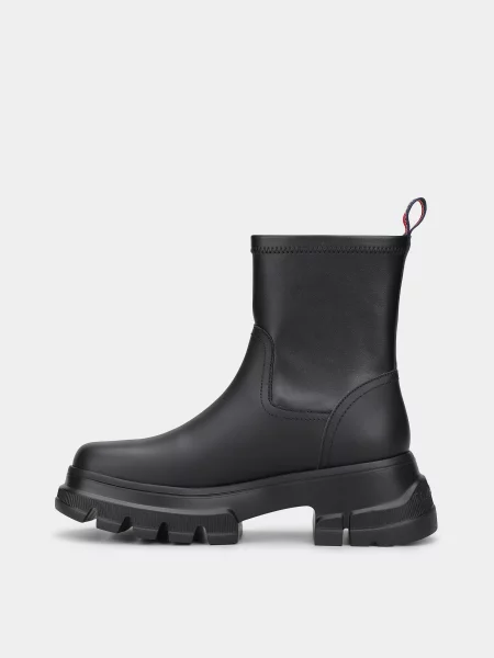 Кожаные ботинки Tommy Hilfiger черные