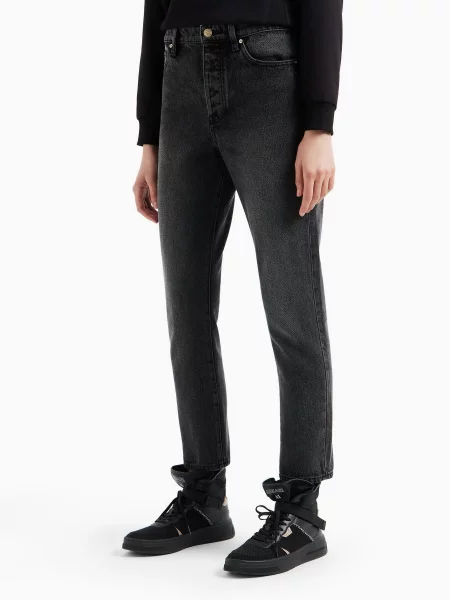Armani Exchange Скіні джинси чорний