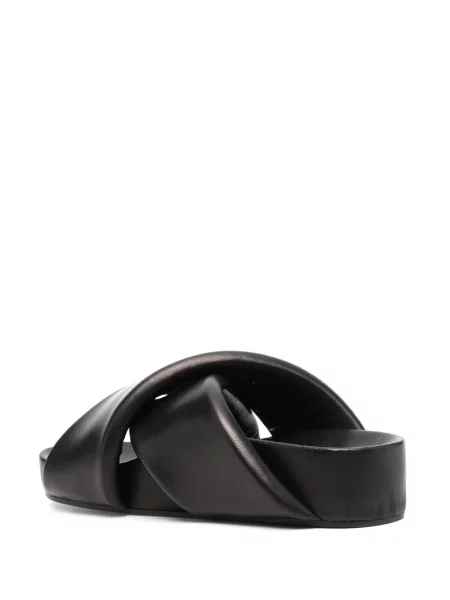 Sandale Jil Sander chunky cu bretele negru