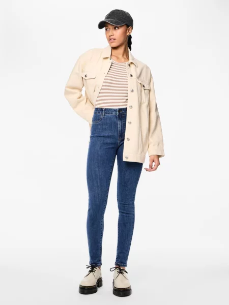 PIECES Džínsy DEA denim modrá