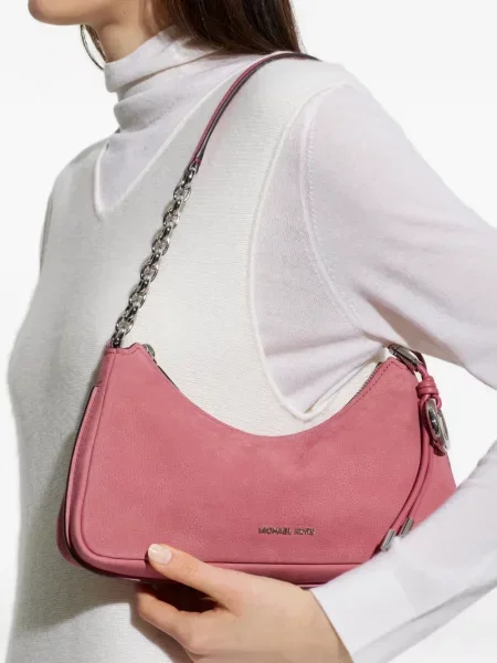 Portofel Michael Michael Kors tricotate cu cataramă cu tepi negru