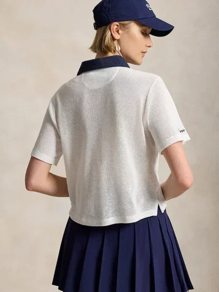 Tricou polo Polo Ralph Lauren alb