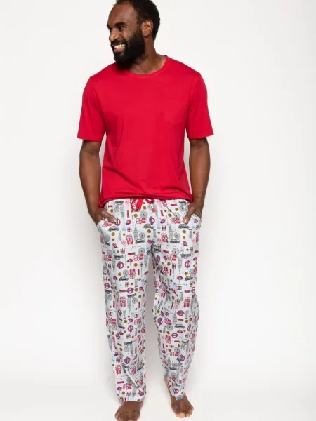 Піжама CYBERJAMMIES Windsor бавовна/модал червоний