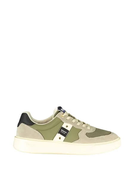 Sneakerși Blauer din piele de căprioară chunky verde