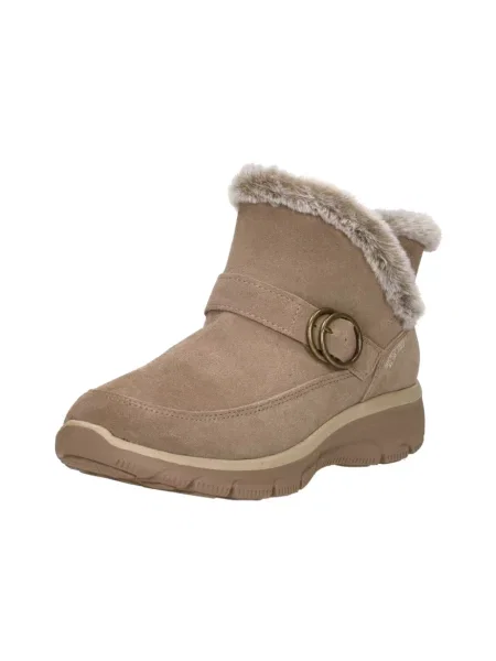 Botki Skechers zamszowe beżowe
