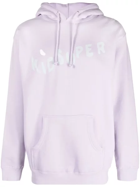 Hanorac cu glugă Kidsuper cu imagine violet