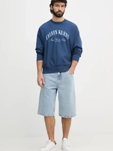 Calvin Klein Jeans pulover modra