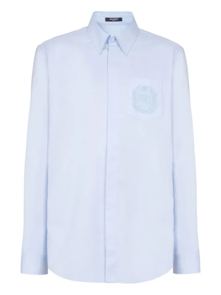 Košulja Balmain s vezom plava