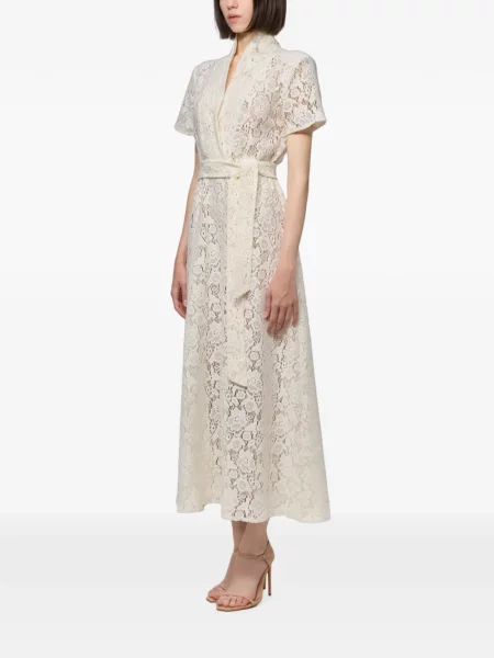 Cu centură rochie midi Atu Body Couture din dantelă