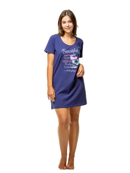 Наталюкс Нічна сорочка синій