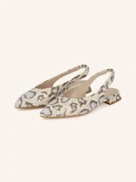 Darling Harbour Baleriny Typu Slingback blau czarne