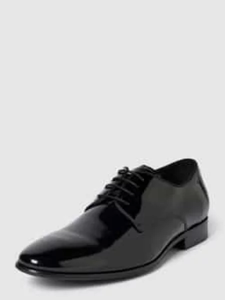 Buty derby ze skóry ze sznurowaniem model ‘SILVANO’ Digel czarny