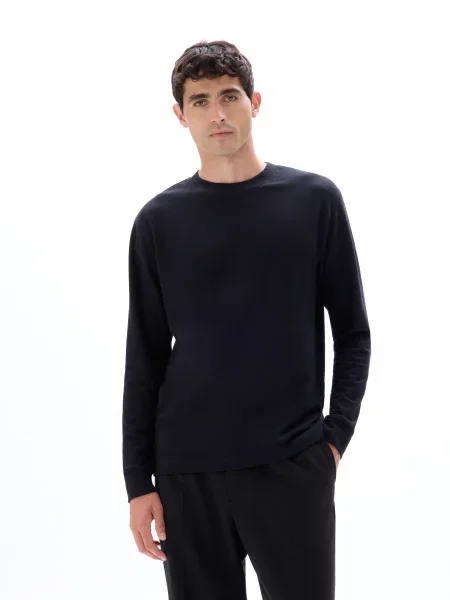 Majica dugih rukava Celio crna